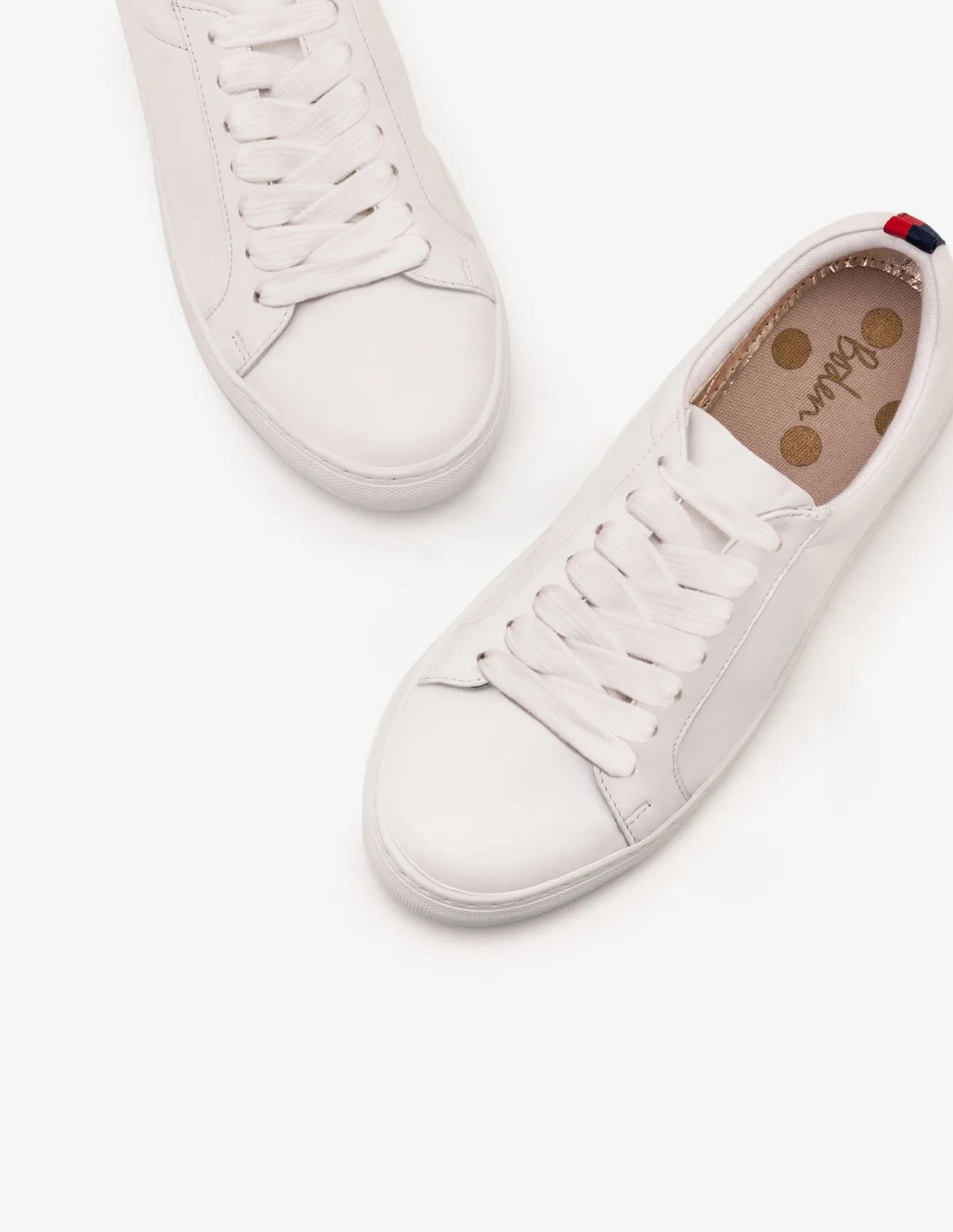 Classic Trainers - White and Tan Leopard | Boden UK | Boden (UK & IE)