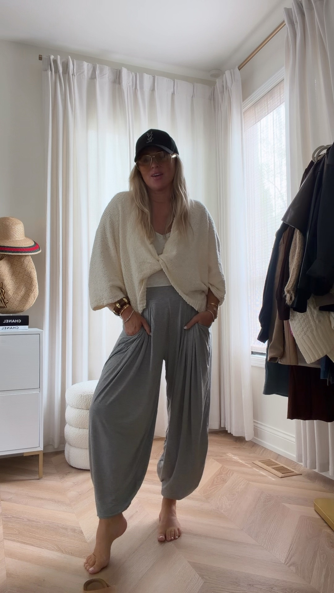The kind of Amazon outfit I’ll be living in on repeat 🤎 Comfy, effortless + still so put together! These flowy pants paired with the cozy knit, clogs + baseball hat make the easiest casual fall look. Everything is from Amazon!🍂 more colors

#LTKgrwm #LTKTravel #LTKActive