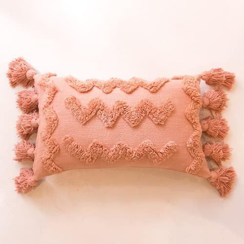 Amazon.com: Banilla Bohemian Lumbar 12x20 Pillow Cover |100% Cotton Boho Throw Pillow Cover Perfe... | Amazon (US)