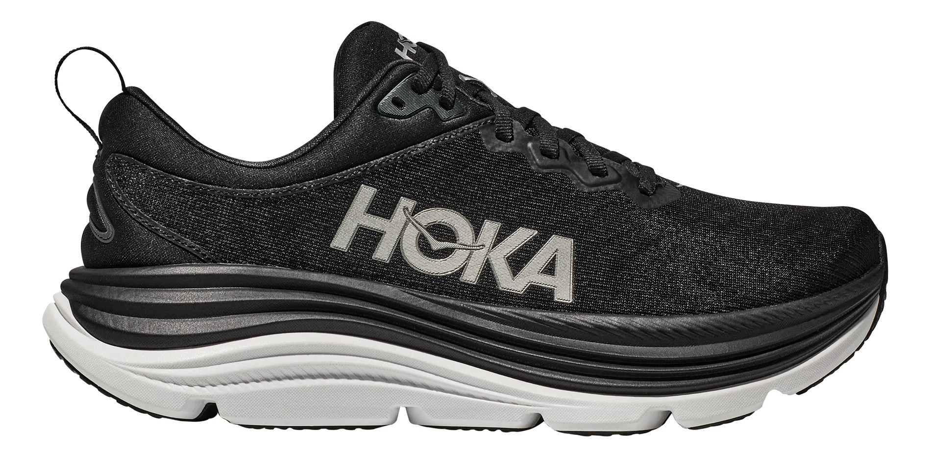 HOKA Gaviota 5 - Black / White, Size: 8.5, Medium | Footwear - Road Runner Sports | Road Runner Sports