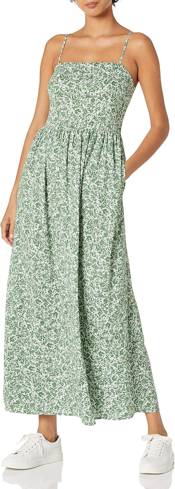 Amazon Brand - Goodthreads Women's Georgette Smock-Back Cami Maxi Dress | Amazon (US)