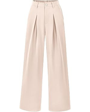 BTFBM Women High Waist Palazzo Pants Summer 2026 Casual Wide Leg Trousers Loose Work Office Busin... | Amazon (US)