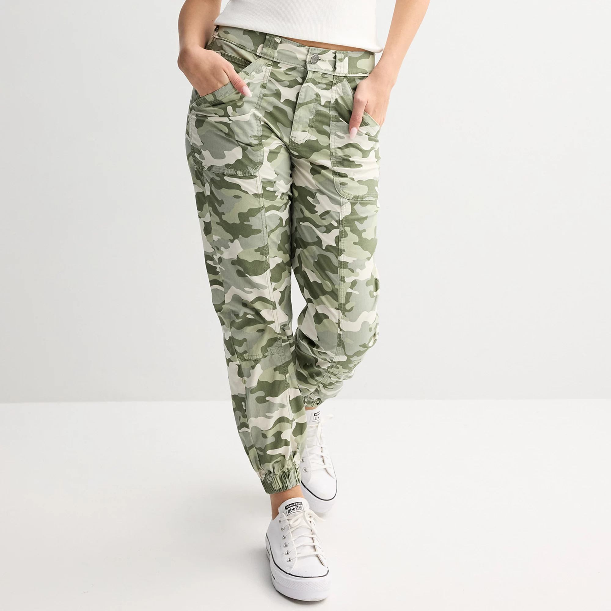 Juniors' SO® Mid Rise Utility Jogger Pants | Kohl's