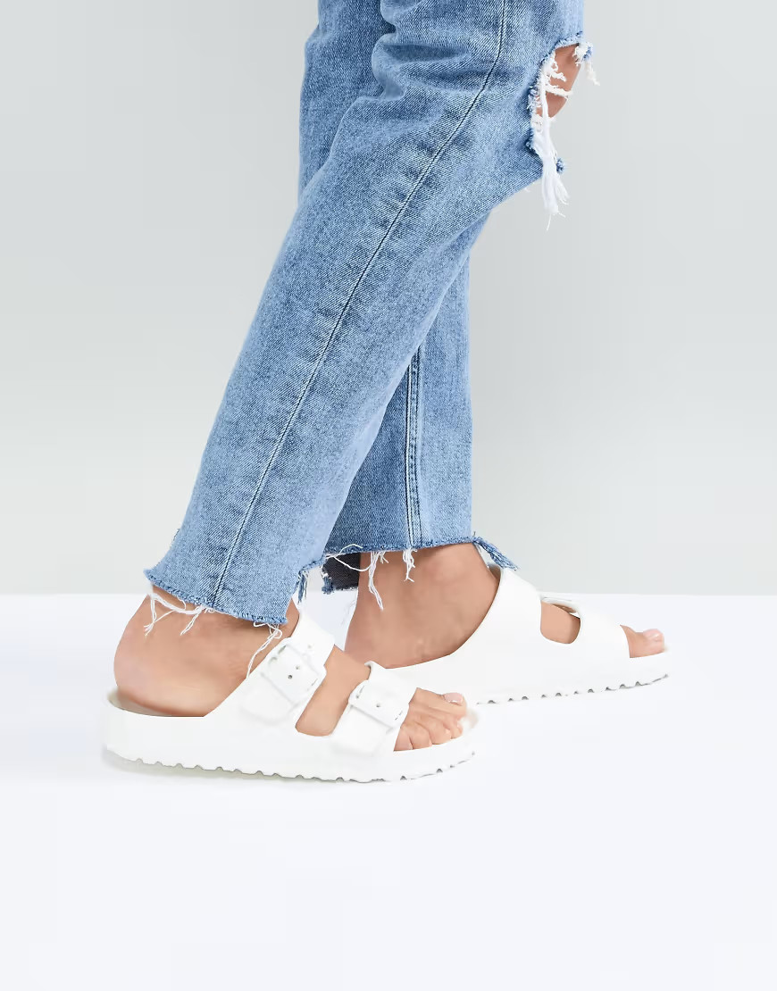 Birkenstock Arizona Eva White Flat Sandals | ASOS (Global)