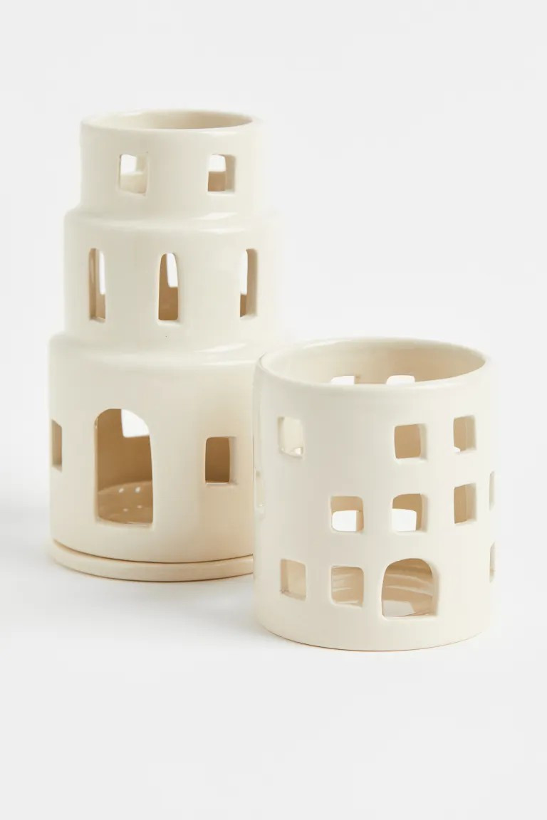 Stoneware Tea Light Holder | H&M (US + CA)