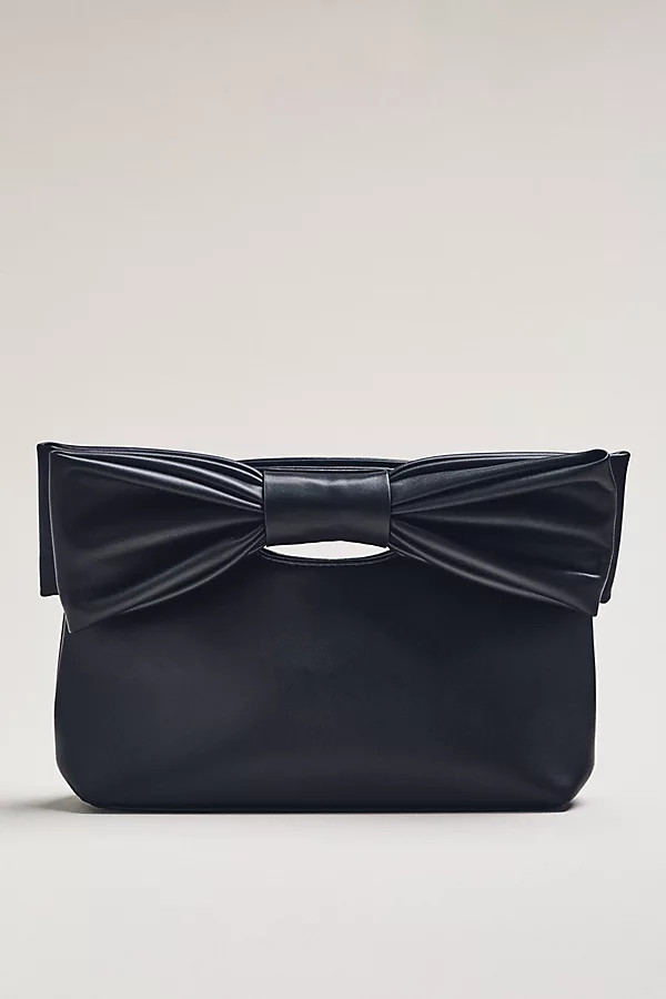 Cutout Handle Bow Clutch | Anthropologie (US)