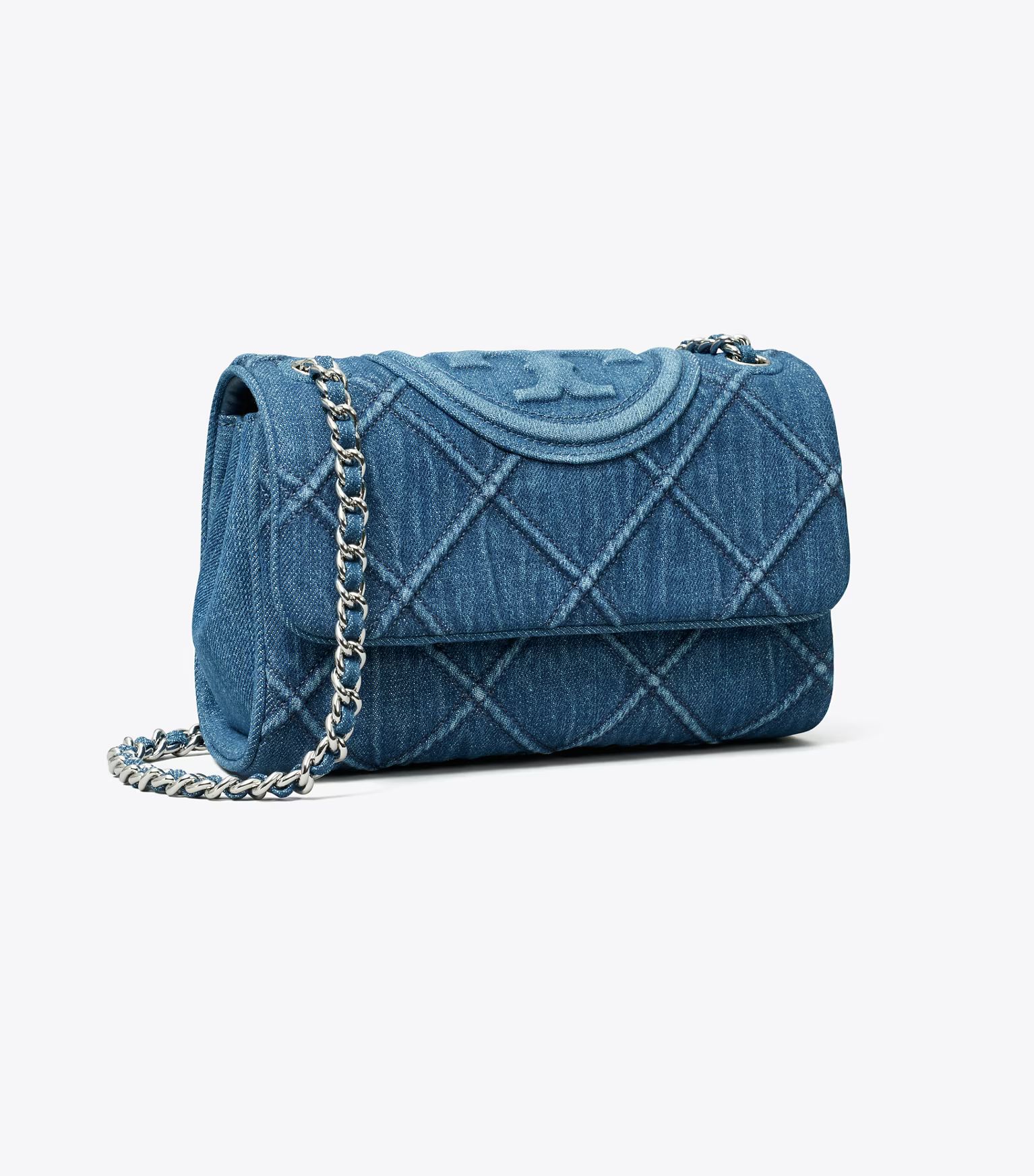 Small Fleming Soft Denim Convertible Shoulder Bag: Women's Designer Shoulder Bags | Tory Burch | Tory Burch (US)