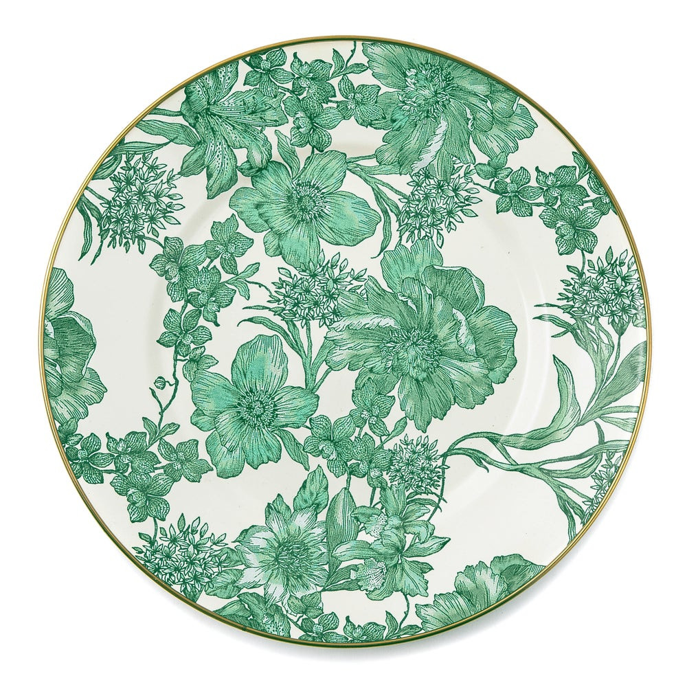 Emerald English Garden Dinner Plate | MacKenzie-Childs