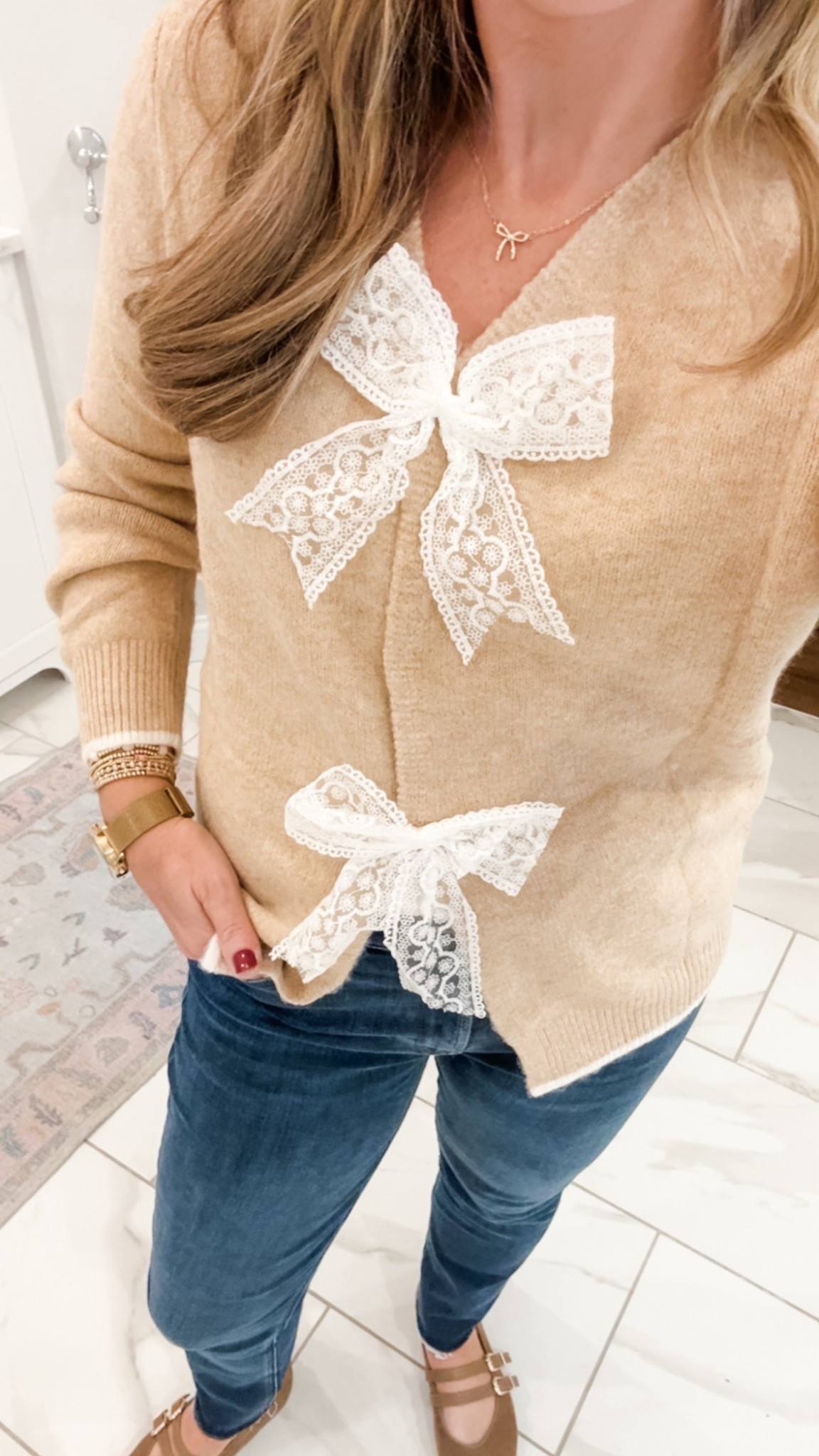 The cutest bow cardigan! 

#LTKWorkwear #LTKootd