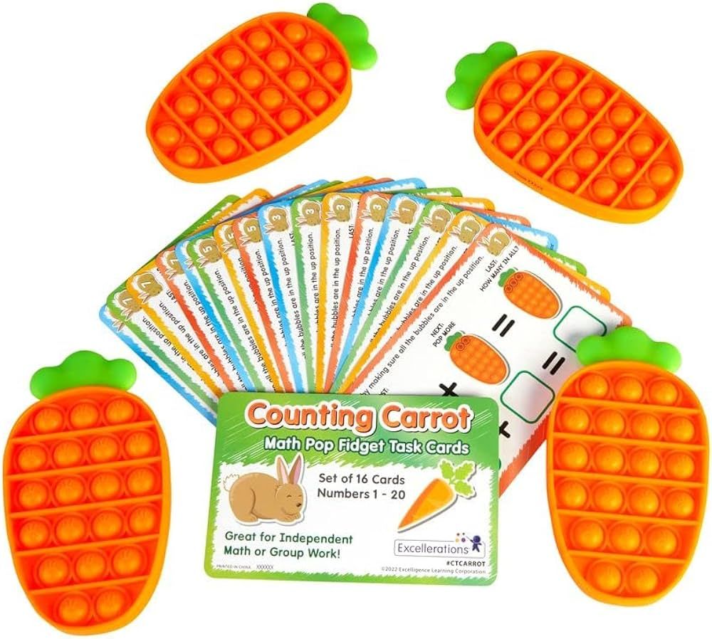 Excellerations Counting Carrot - A Math Pop Fidget Activity | Amazon (US)