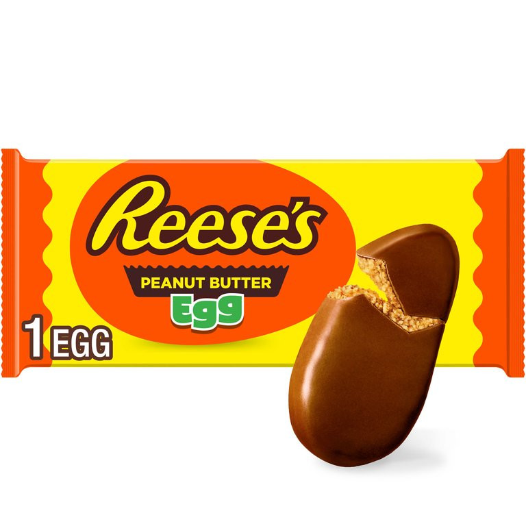 Reese's Milk Chocolate Peanut Butter Egg Easter Candy, Pack 1.2 oz - Walmart.com | Walmart (US)
