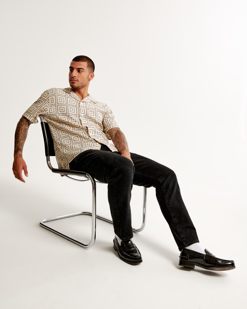 Athletic Straight Jean | Abercrombie & Fitch (US)