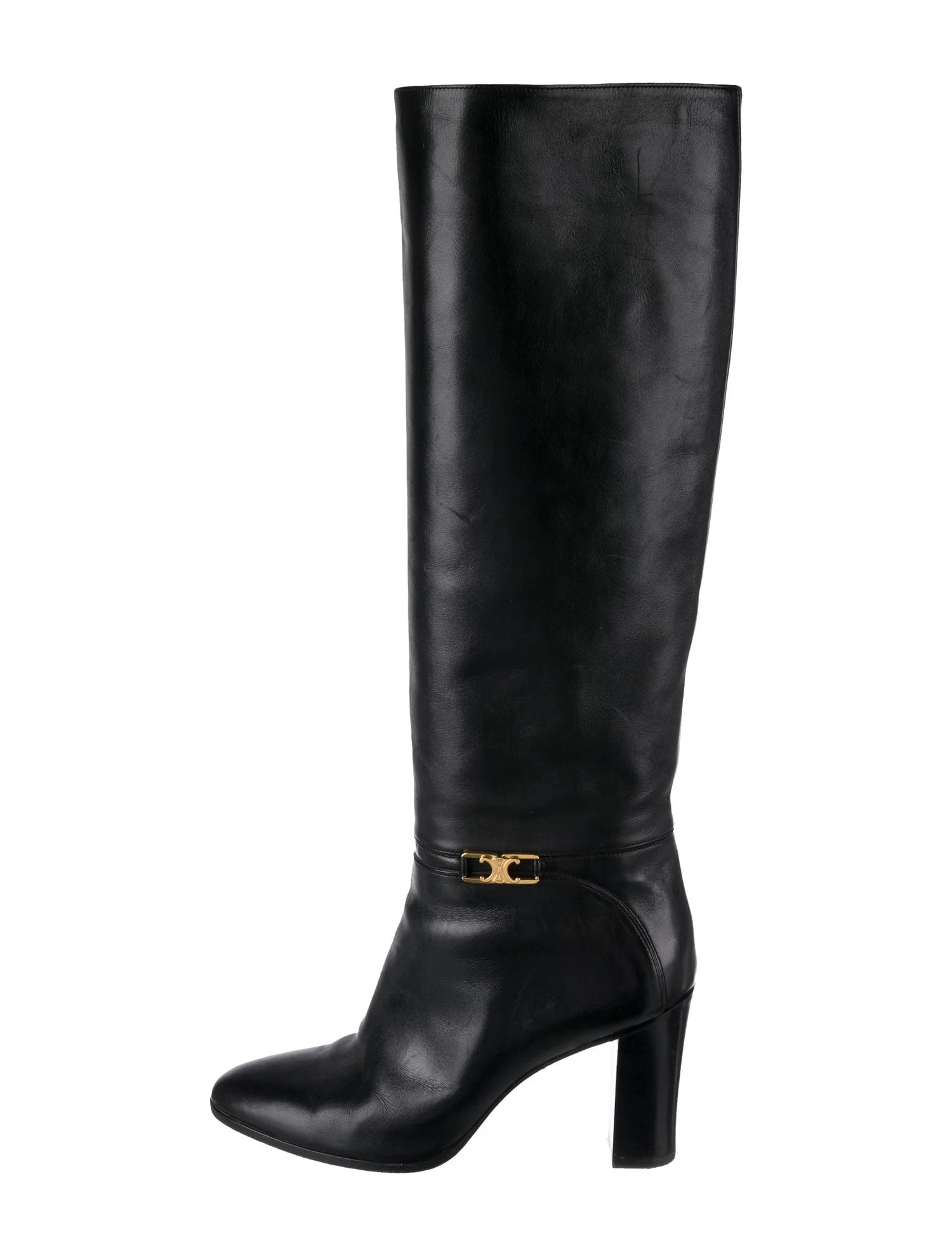 Celine Leather Knee-High Boots | The RealReal