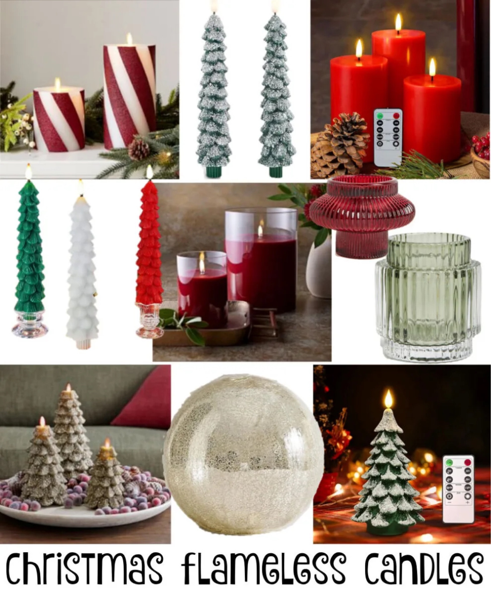 I am obsessed with flameless candles. And I love the idea of adding some Christmas candles to the mix. 

#LTKgiftguide #LTKwinter #LTKcasa
