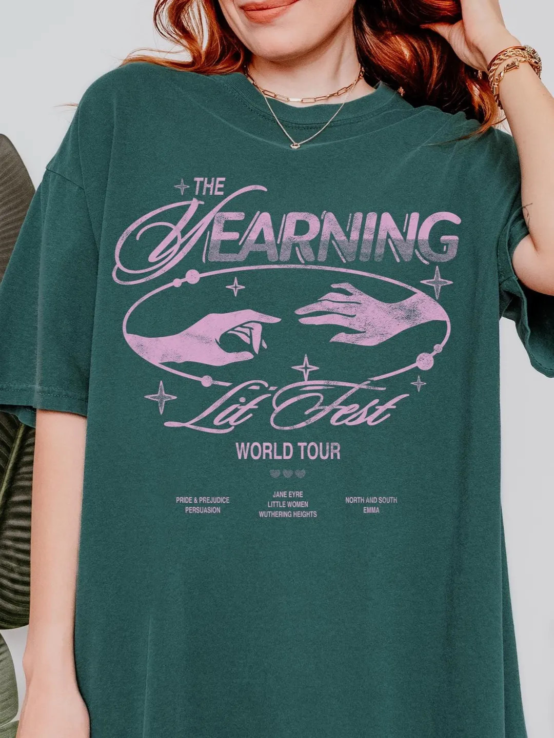 Yearning Lit Festival World Tour Bookish Graphic Tee - Etsy | Etsy (US)