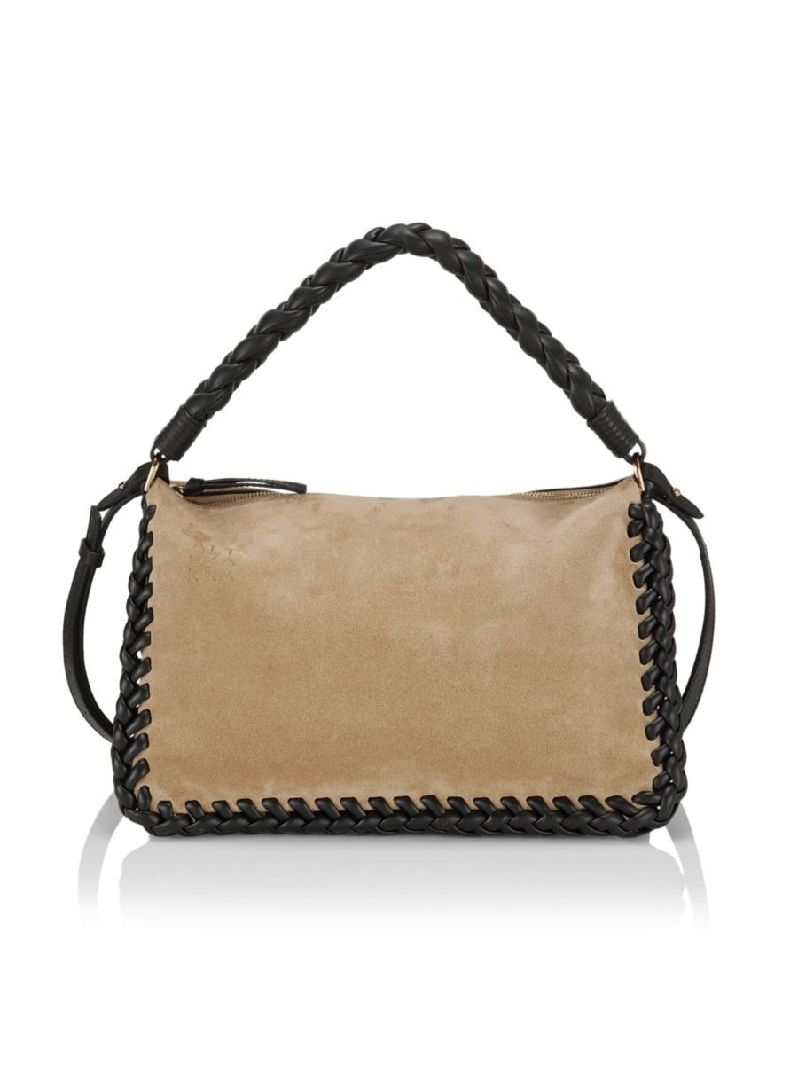 Large Braided Suede Top Handle Bag | Saks Fifth Avenue