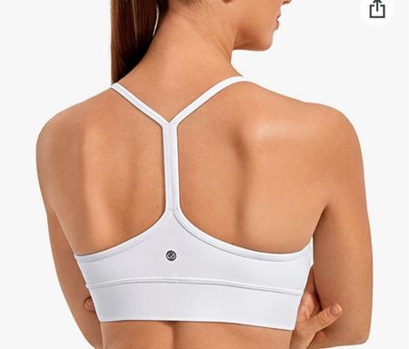 The perfect Lululemon dupe Amazon workout bra top 

White racerback sports bra / gym fit/ workout clothes/ gym clothes/ prime day early access / CRZ yoga

#LTKHoliday #LTKsalealert #LTKunder50