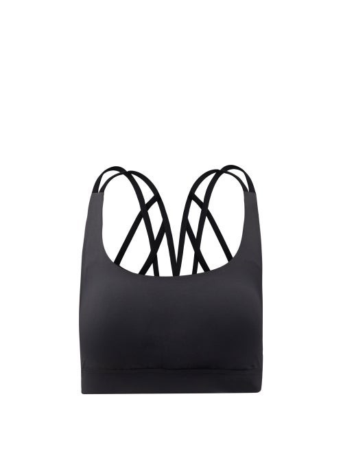 Lululemon - Energy Scoop-neck Medium-impact Sports Bra - Womens - Black | Matches (US)