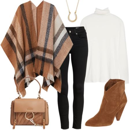 Cute comfy fall outfit
Plaid poncho / jacket
Suede booties
Gold necklace


#LTKSeasonal #LTKstyletip #LTKunder100