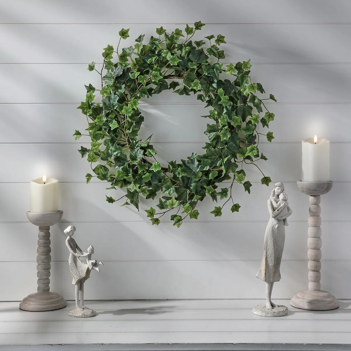 17" English Garden Ivy Wreath | Wayfair North America