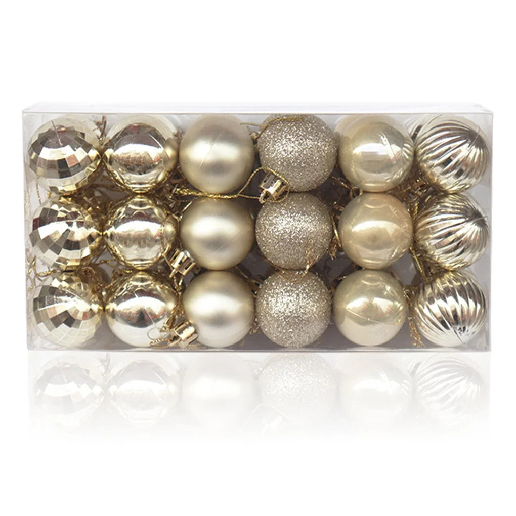 36 Pieces Decoration Balls Christmas Party Activity Pendants DIY Craft Tree Hanging Plastic Ornam... | Walmart (US)