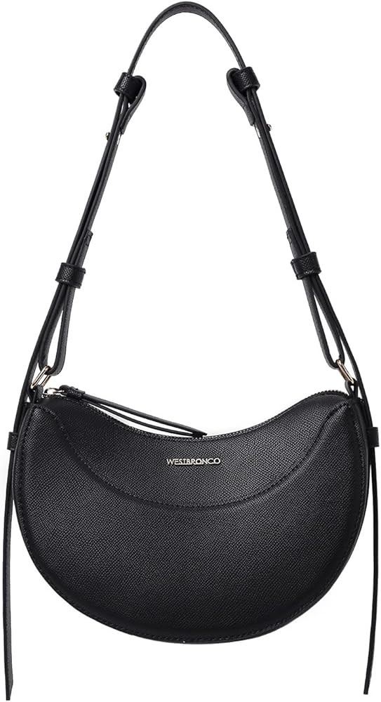 WESTBRONCO Crescent Shoulder Bags for Women Leather Crossbody Bag Designer Shoulder Handbags Purs... | Amazon (US)