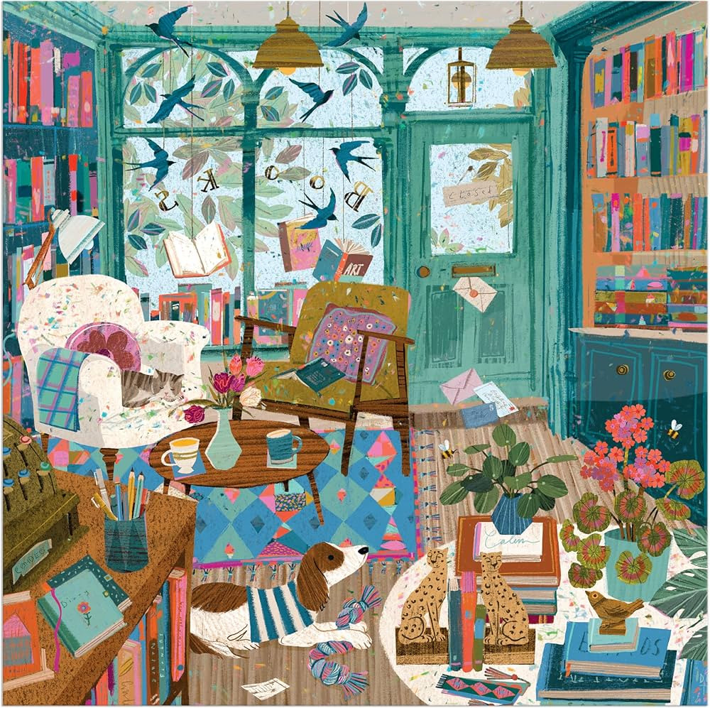 Galison Books Of Wonder – 500 Piece Jigsaw Puzzle In Bookshop Shaped Box Featuring Beautiful Ar... | Amazon (US)