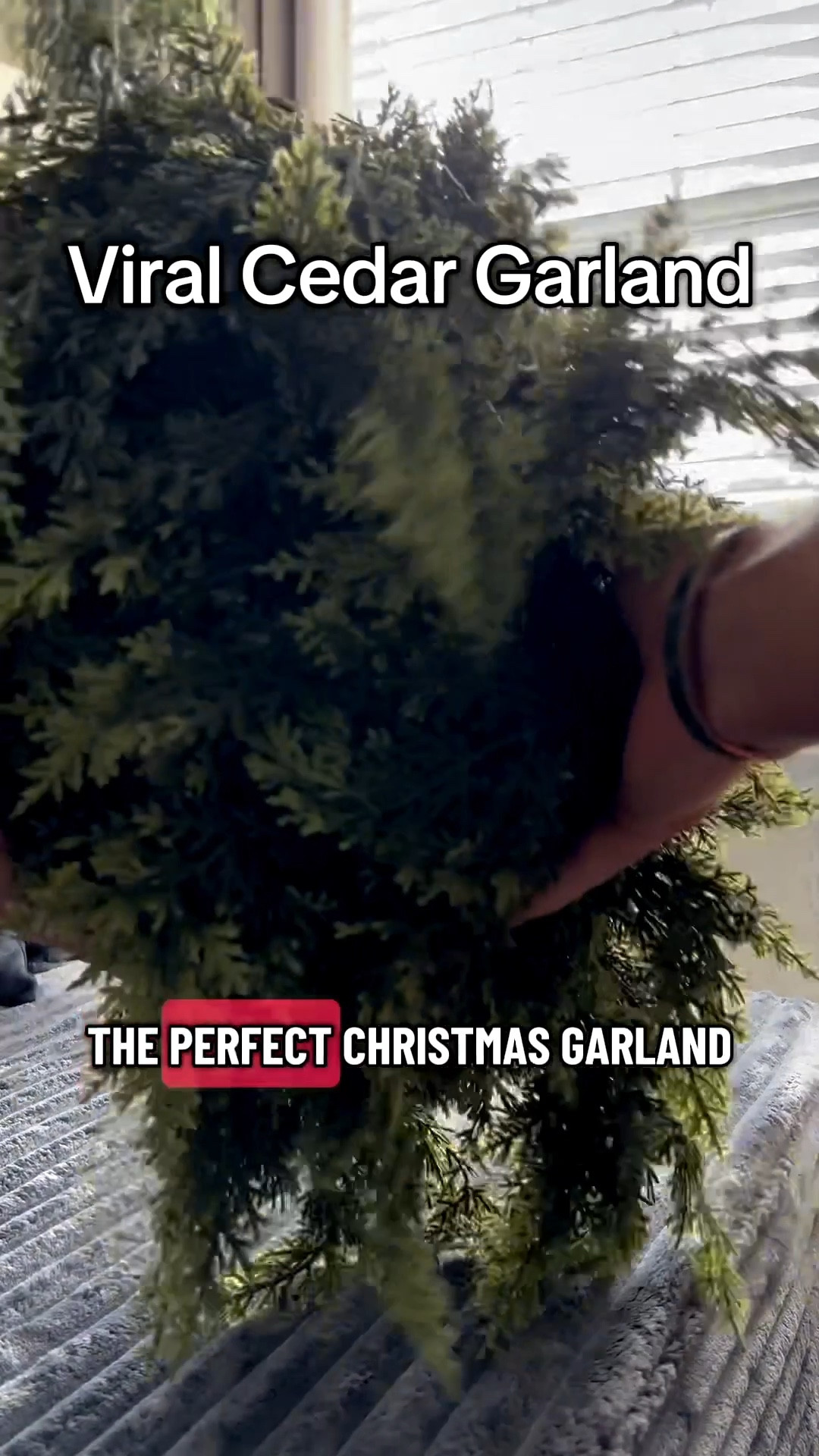 Viral cedar garland - don't wait to grab your real touch cedar garland because they sell out SO early  

#LTKFindsUnder100 #LTKHome #LTKSeasonal