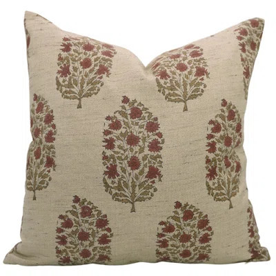 Floral Cotton Indoor/Outdoor Pillow Cover | Wayfair North America