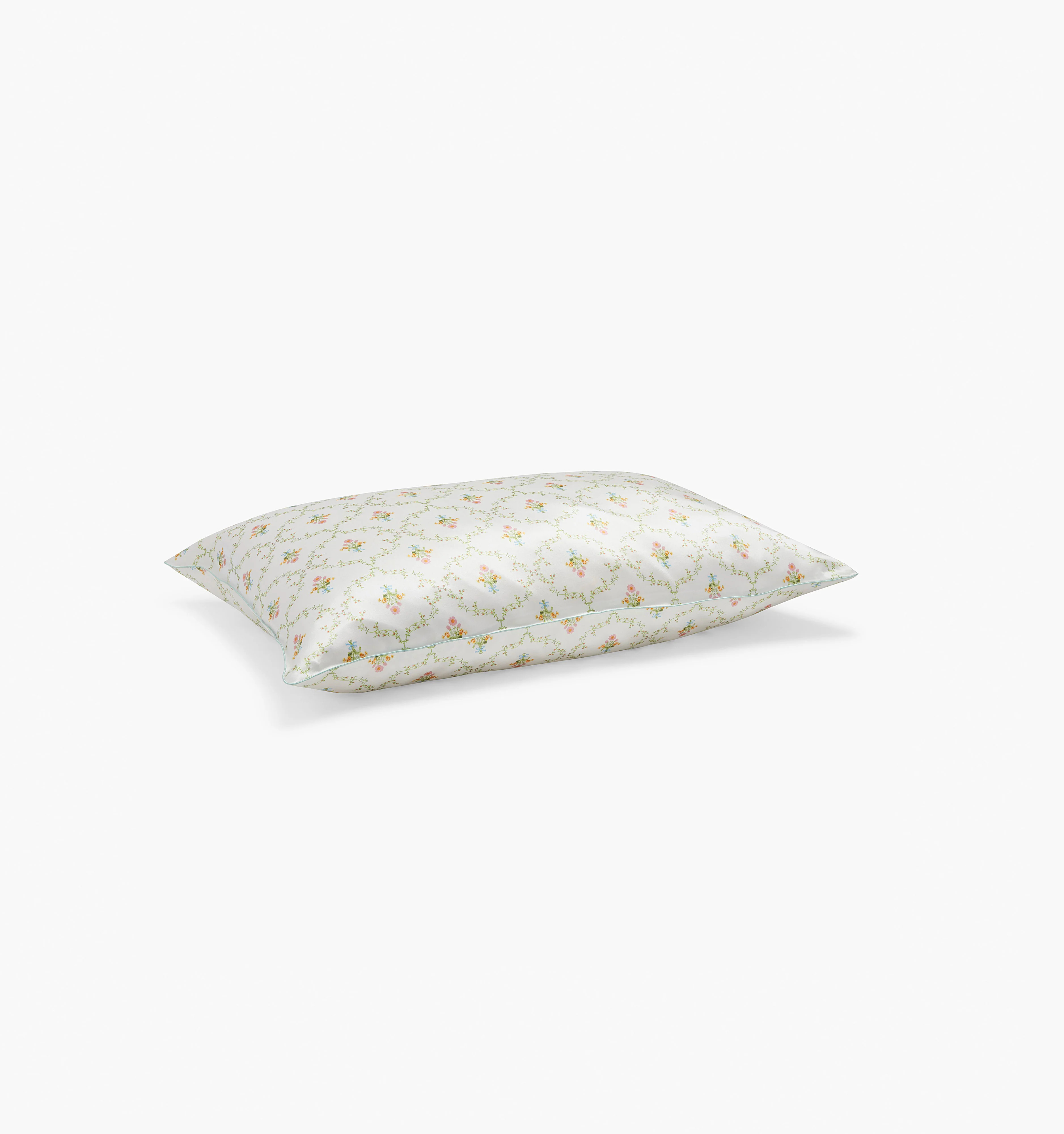 Silk Pillowcase | The Sisi Pastel Trellis / King | Silk | Hill House Home | Hill House Home US