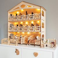 Wall & Sill Stables Set 18 Stalls-Horse Stable-Wooden Barn-Toy Horse Stable-Pferdestall Holz 48 Acce | Etsy (US)