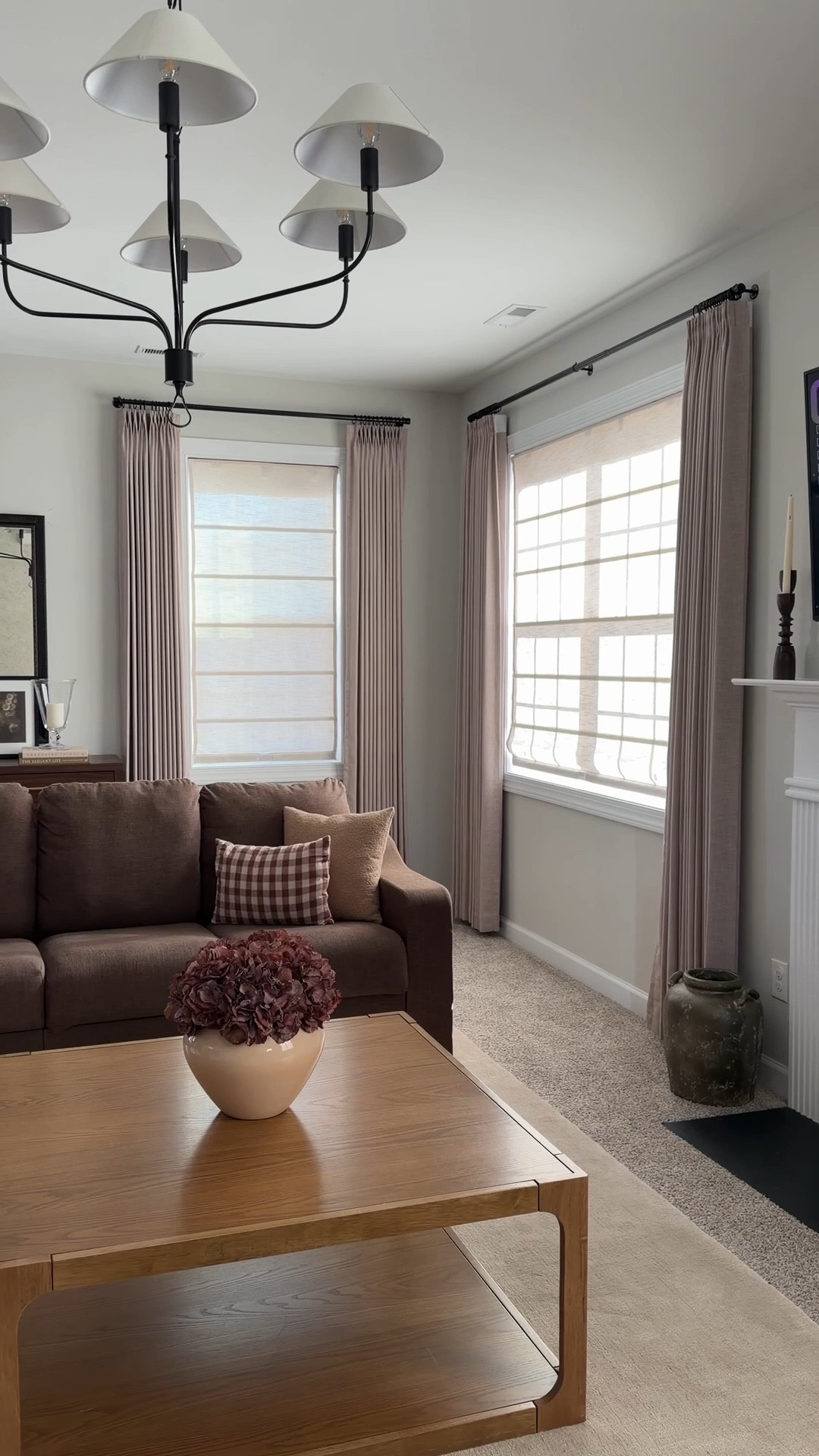 Linen Curtains. Custom curtains. 

Details: 
Lille Linen Curtain
Burlywood Birch
Unlined
Pinch pleat
Memory trained 

GRACE17 for discount when you check out 

#LTKHome