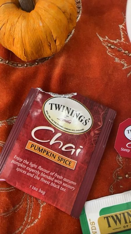 A cup of pumpkin chai tea please. 

#falldecor #decorations #decor #falldecorations #pumpkin #pumpkins #tea #chaitea #chai #pumpkintea #pumpkinspice #twinings #twiningstea 

#LTKHoliday #LTKSeasonal #LTKHalloween