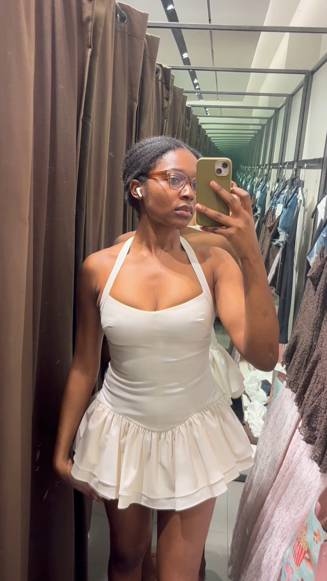 This could be a cutesy simple but effective birthday/bachelorette fit!
Wearing a Medium here - it’s the Zara Striped Ruffled Halter Jumpsuit dress 3152/815/712

#birthdayoutfit #bachelorette #outfitinspo #bridal #zaratryon #Zaratryonhaul #newzaracollection #newzara #zaranewcollection #zaraoutfit 

#LTKFindsUnder100