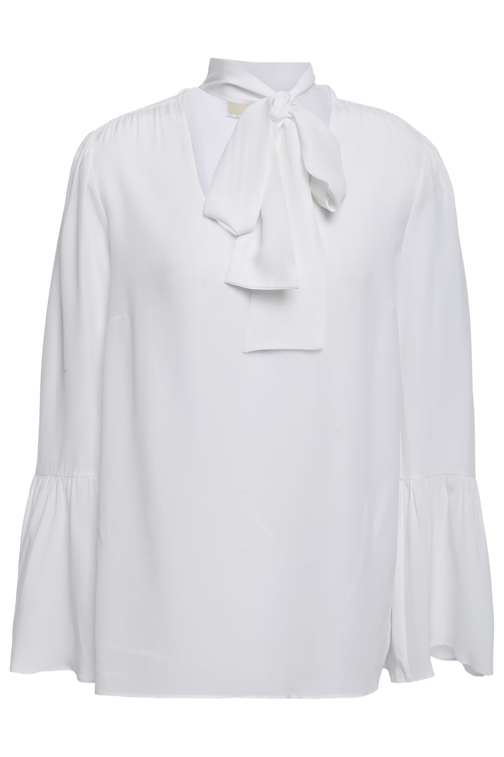 MICHAEL MICHAEL KORSTie-neck washed-silk blouse | The Outnet (UK and Europe)