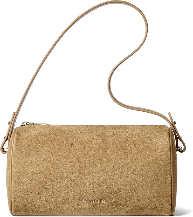 BOSTANTEN Suede Purses for Women, Small Crossbody Bag, Vintage Shoulder Handbags with 2 Adjustabl... | Amazon (US)