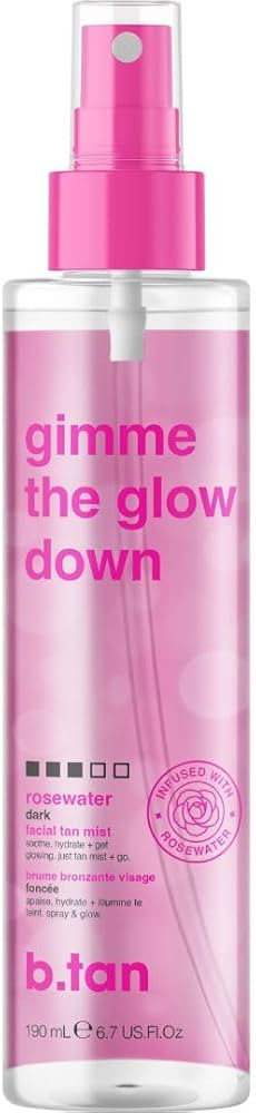 b.tan Clear Face Tan Mist | Gimme The Glow Down - Best Facial Tanner Spray, Gradual Bronzing Sunl... | Amazon (US)