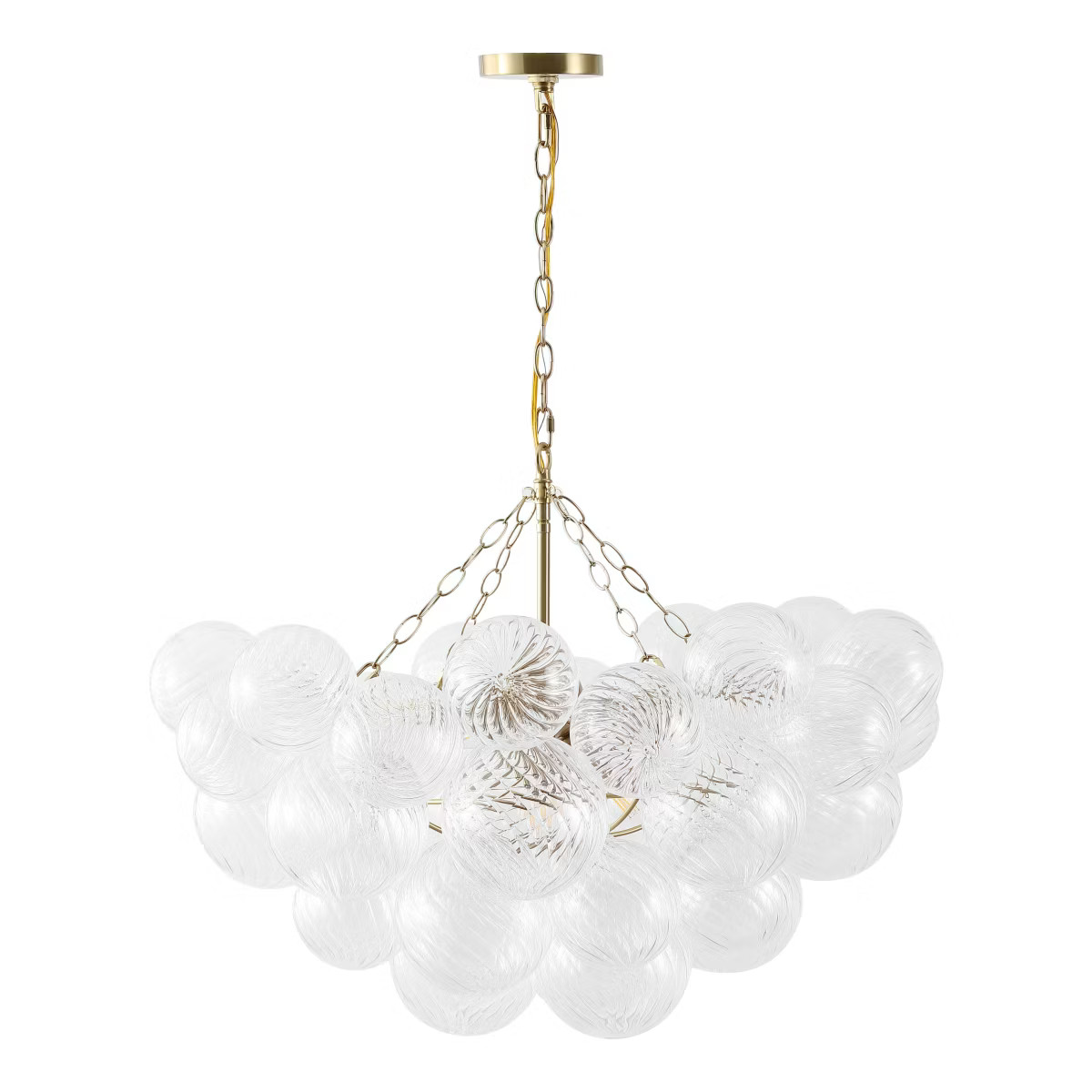 Betty Glass Bubbles Chandelier - CTL1090 - Brass/Clear - Safavieh | Target