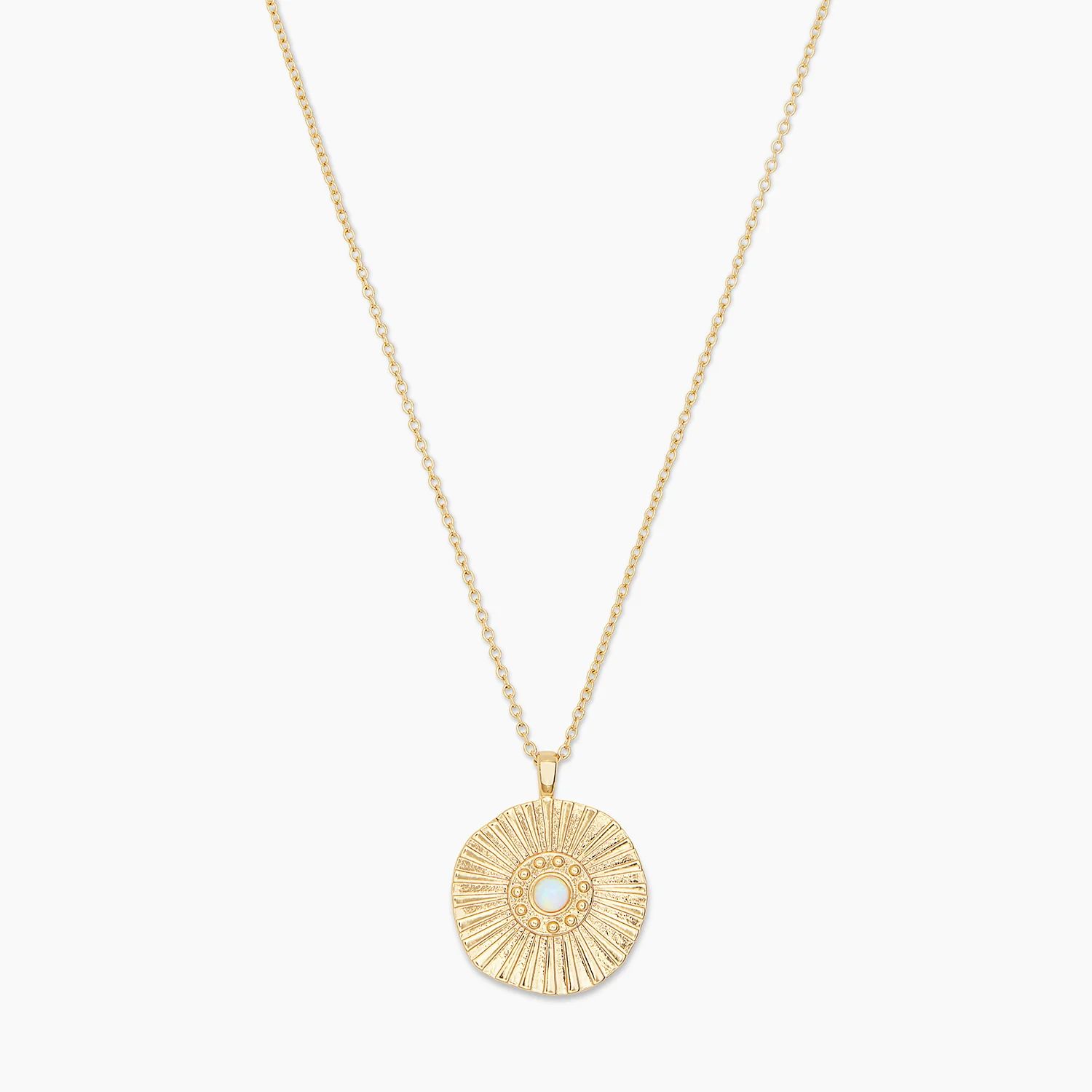 Sunburst Coin Necklace in Gold, Women's by gorjana | Gorjana