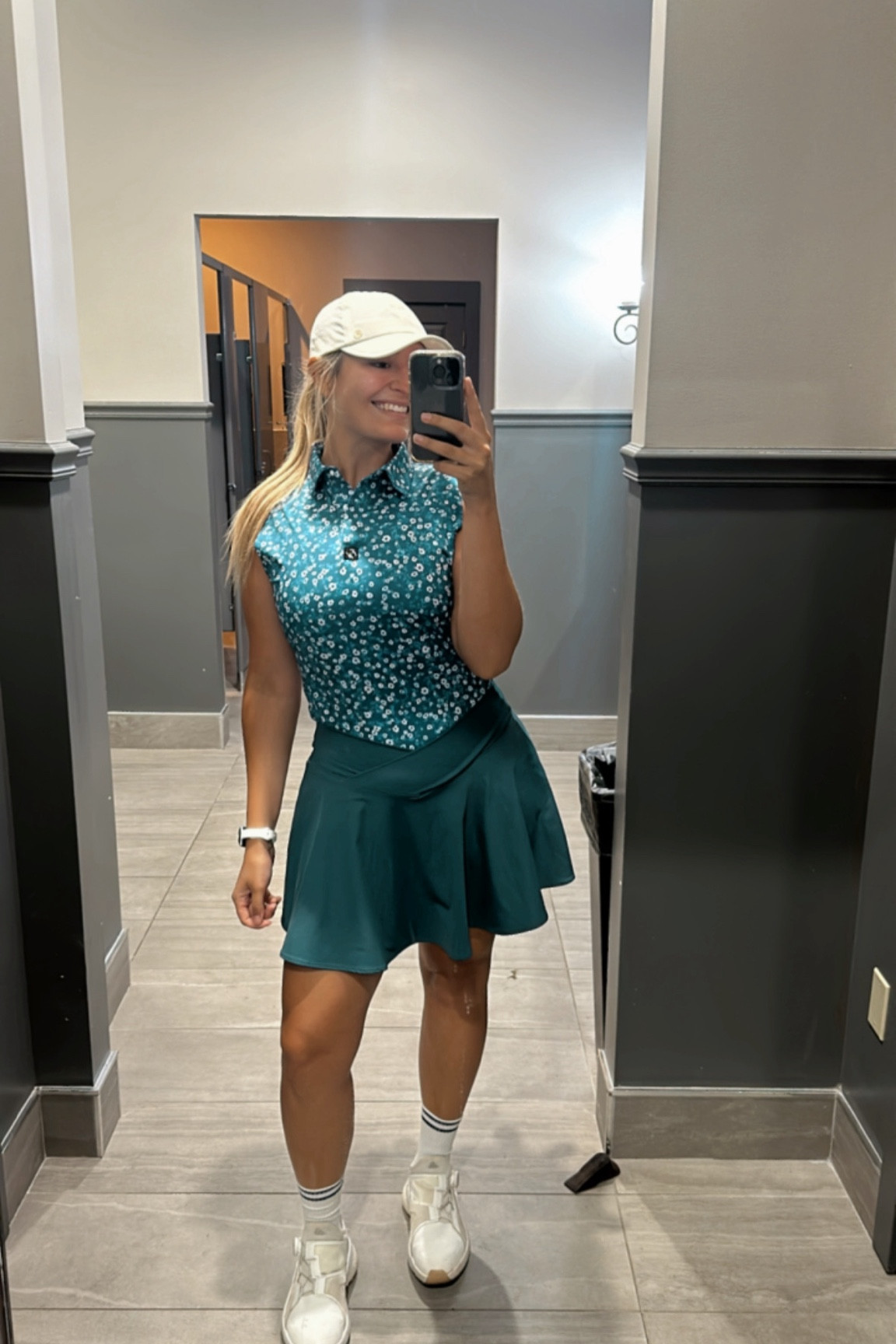 Golf outfits for the girls!!! Ladies this skirt is EVERYTHING!!!! So flattering and comfortable… not to mention $19.99 🥹🫶🏻 I’m wearing a large! Medium top! 

#LTKMidsize #LTKActive #LTKFitness