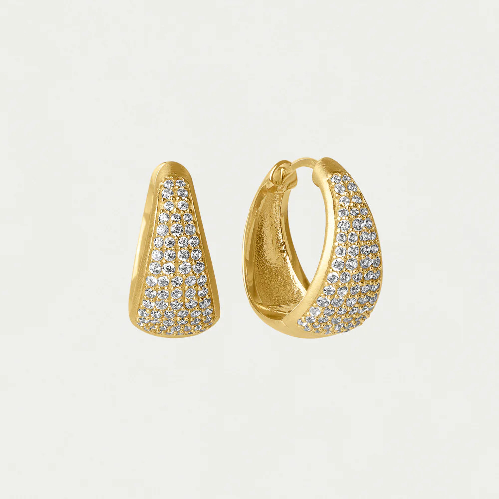 Margaux Pavé Huggie Hoops | Dean Davidson
