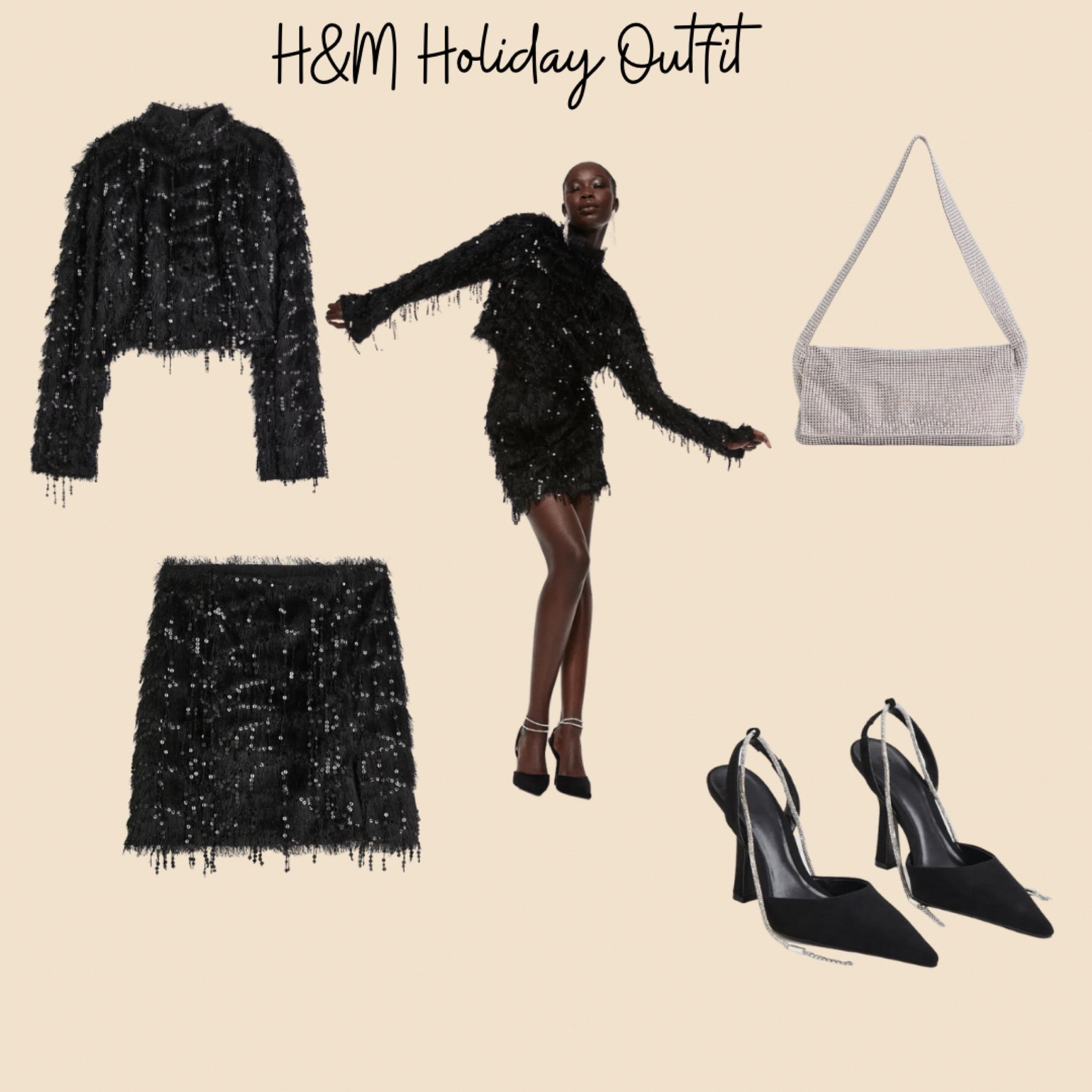 H&M Holiday Outfit
#holidaystyle #holidayoutfit #holidaylook #sequins

#LTKHoliday #LTKunder50 #LTKstyletip