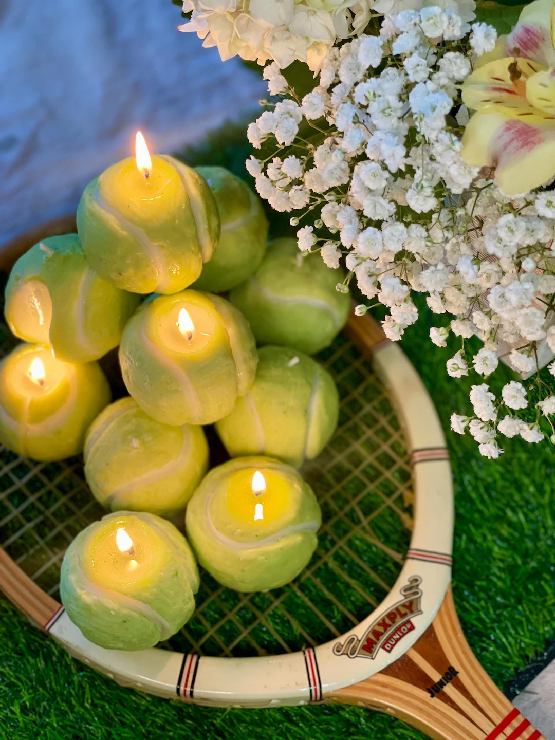 Set of 3 Tennis Ball Soy Wax Candles: Sports Lover Gift in Repurposed Tube - Etsy | Etsy (US)