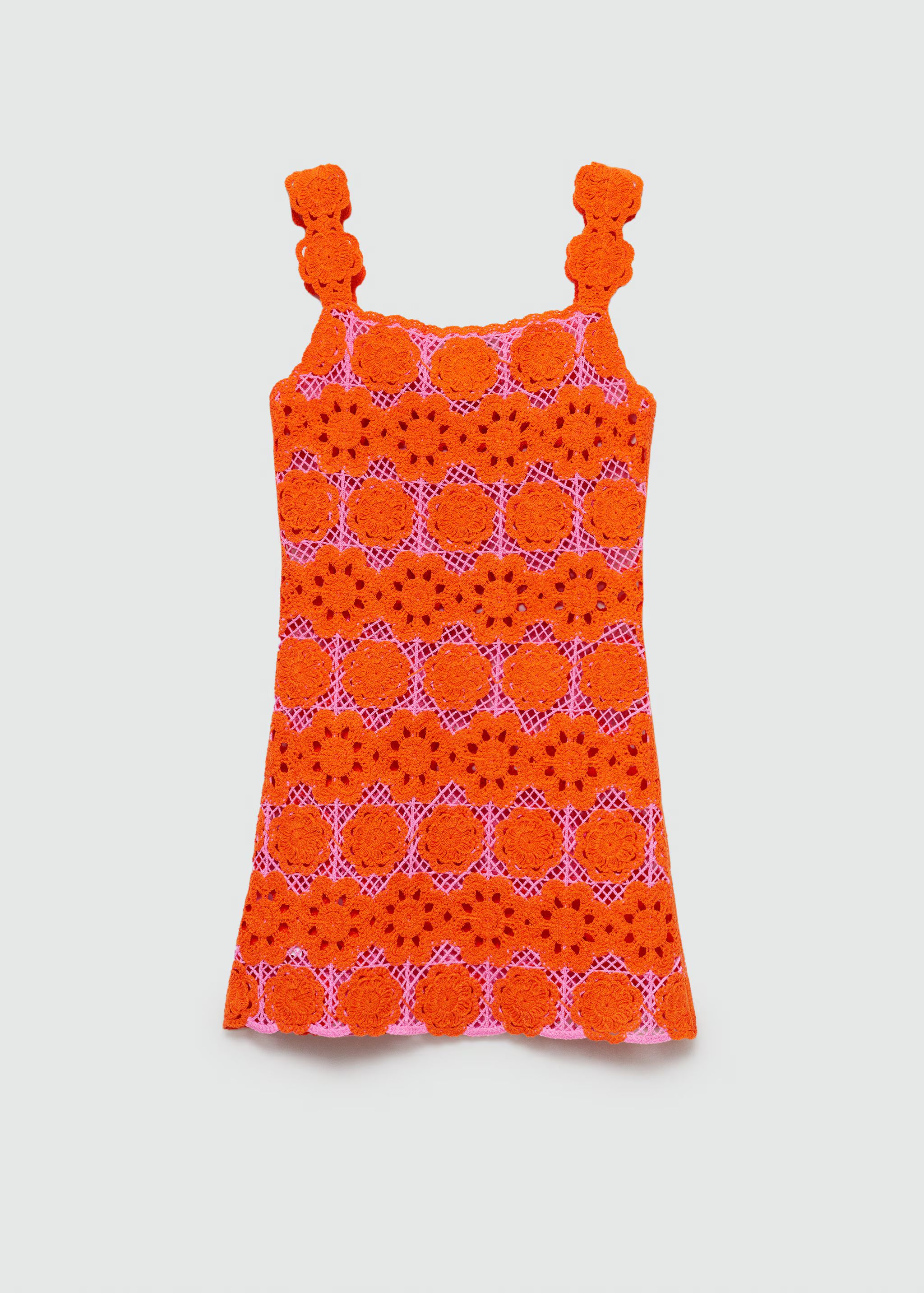 Floral crochet dress | MANGO (US)