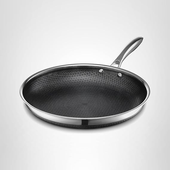 HexClad Hybrid Nonstick 12-Inch Frying Pan, Stay-Cool Handle, Dishwasher-Friendly, Oven-Safe Up t... | Amazon (US)