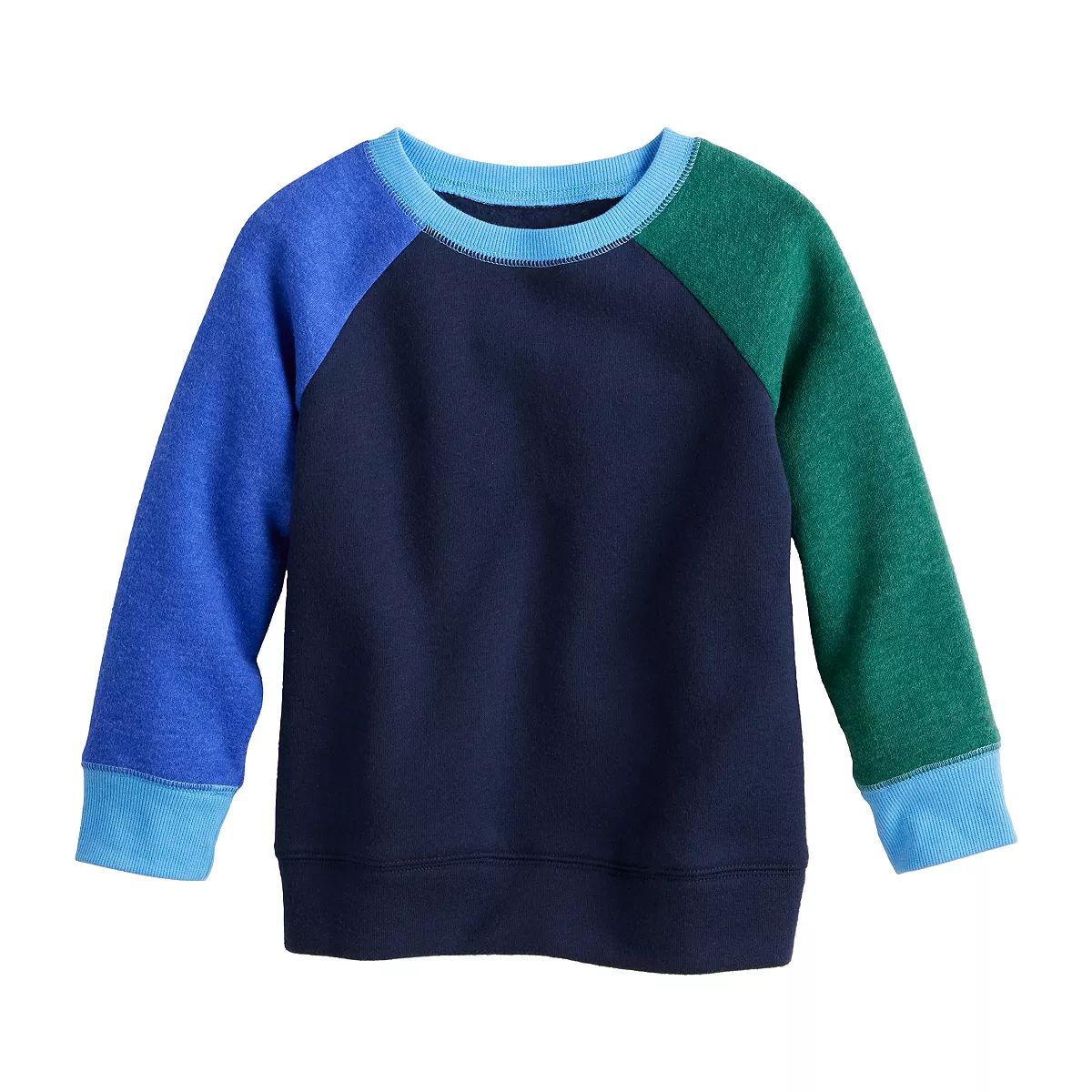 Baby & Toddler Jumping Beans® Essential Colorblock Fleece Sweatshirt | Kohl's