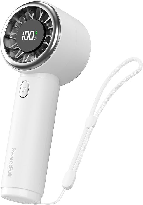 SWEETFULL Mini Fan Portable - Cute Handheld Turbo Fan with Rechargeable Battery, 5 Speeds, Small ... | Amazon (US)