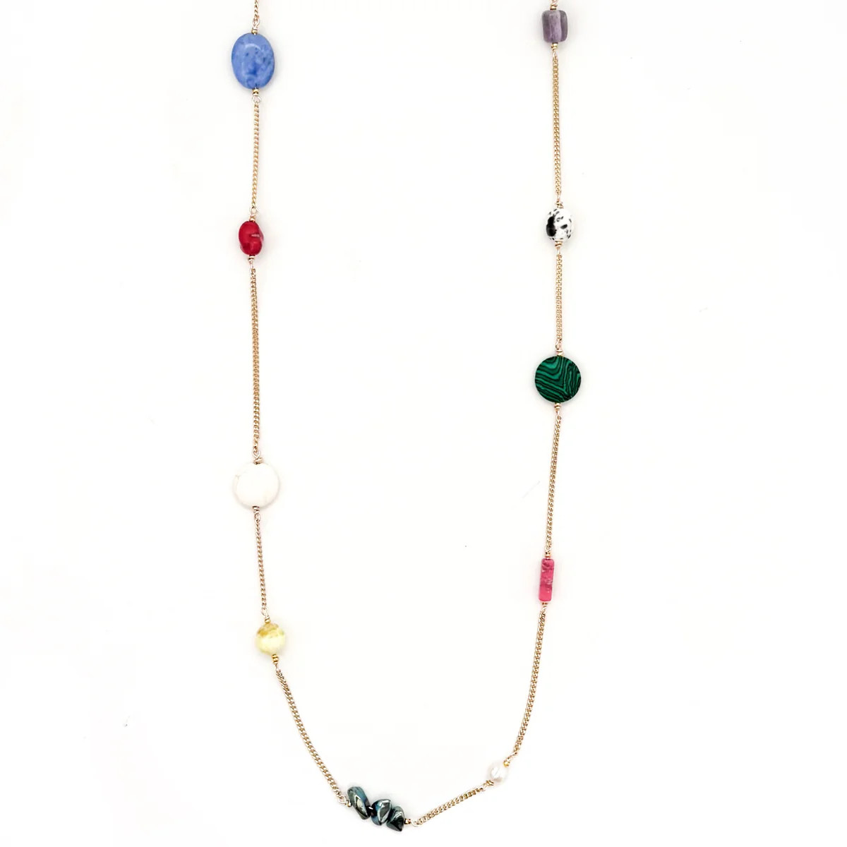 Tally Colorful Beaded Chain Necklace - Beljoy Jewelry | BÉLJOY