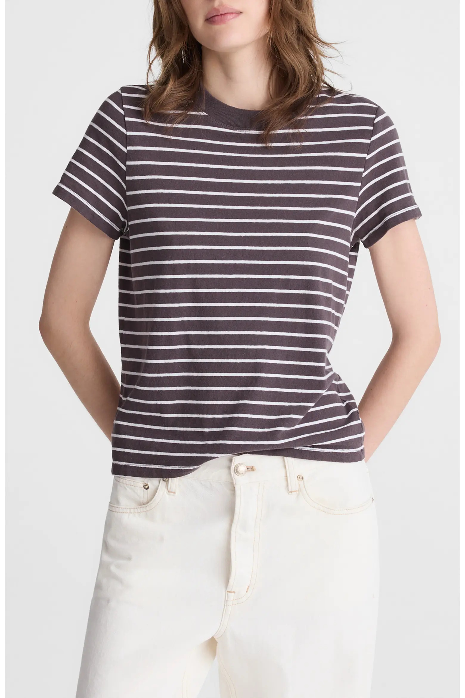 Madewell Stripe Relaxed Cotton Jersey T-Shirt (Women) | Nordstrom | Nordstrom