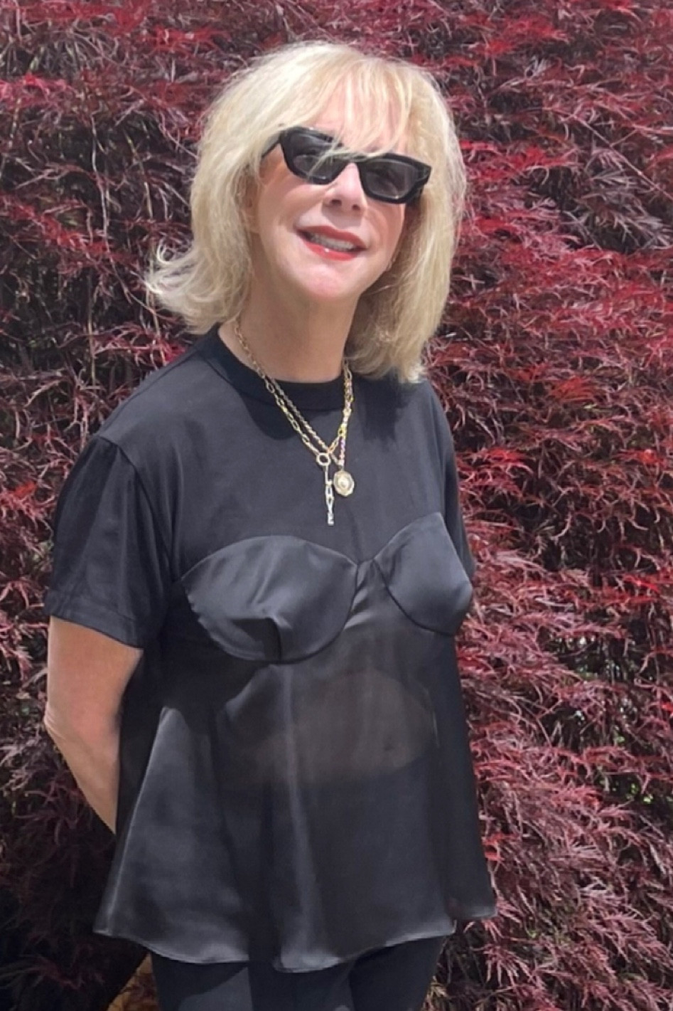 There’s nothing about this incredible designer that I don’t love.  I never thought I’d wear a t-shirt with molded cups and a sheer bottom. Go figure! 
This designer keeps mixing up fabrics, textures and style. Her unexpected combos keep bringing us back for more. Although the basic  billowing back style remains a staple in many of her pieces. 
Lucky for us…..many tops are on sale! 

#LTKFind #LTKstyletip #LTKsalealert